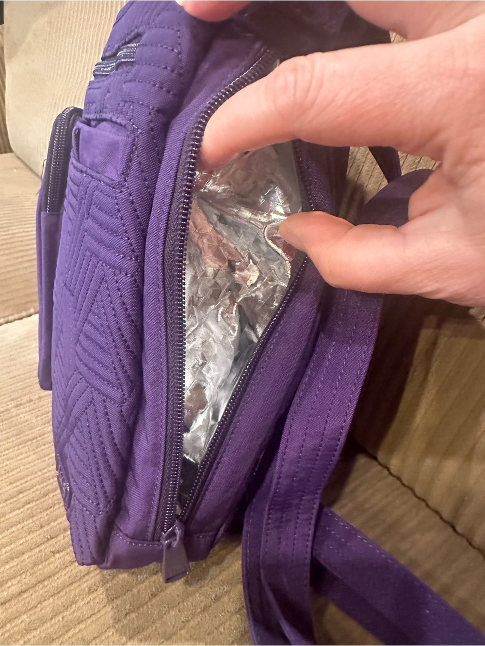 LUG Monorail Purple Backpack Convertible Shoulder Bag - Stylish Everyday Carry - Picture 3 of 4